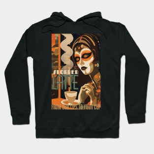 Halloween Spooky Season Pumpkin Spiced Slobber Latte Hoodie